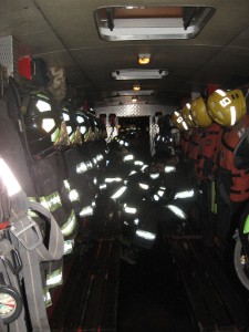Personal Cabina en Trayecto a Incendio